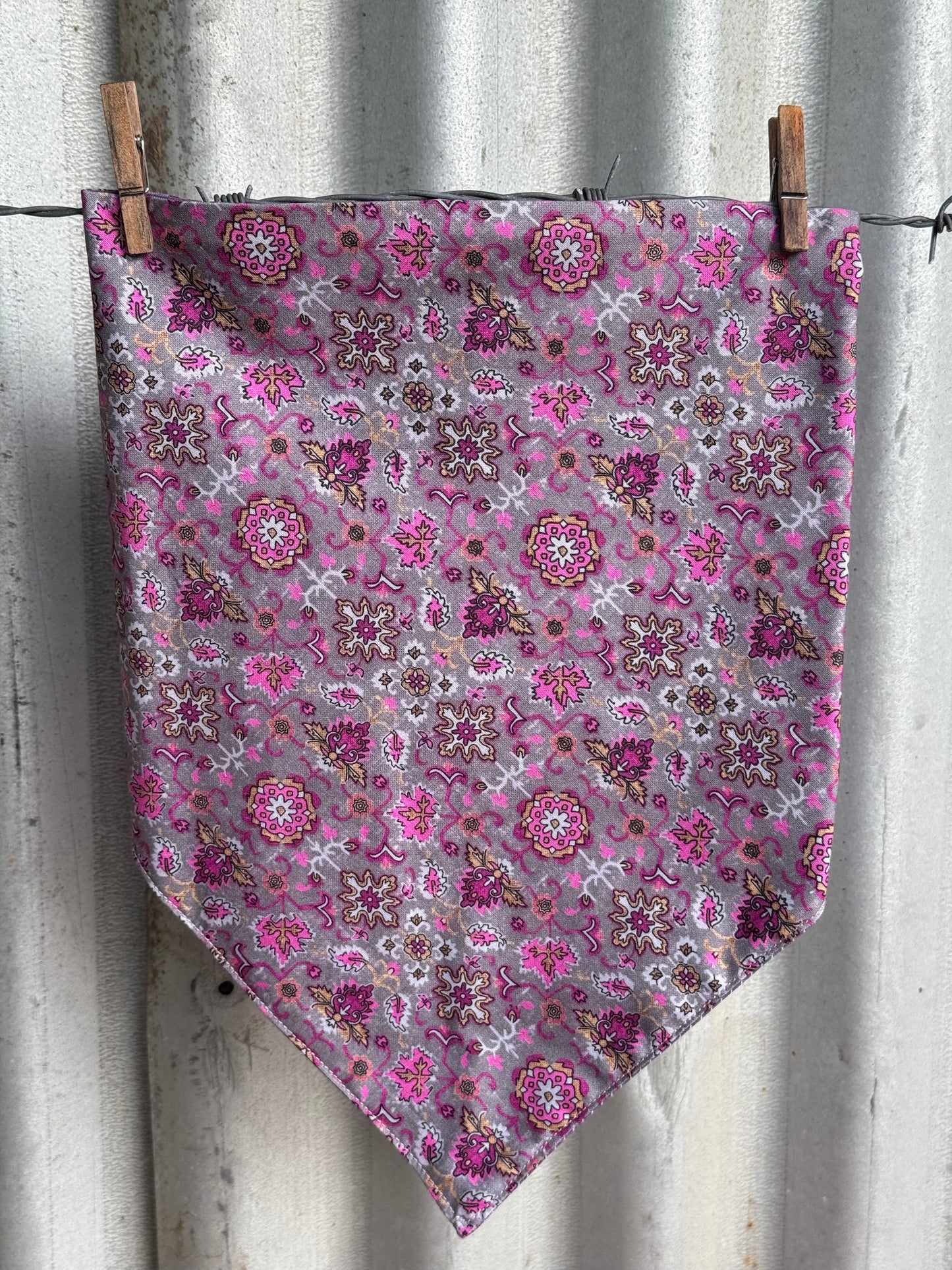 Purple Patterned Stripe Scarf