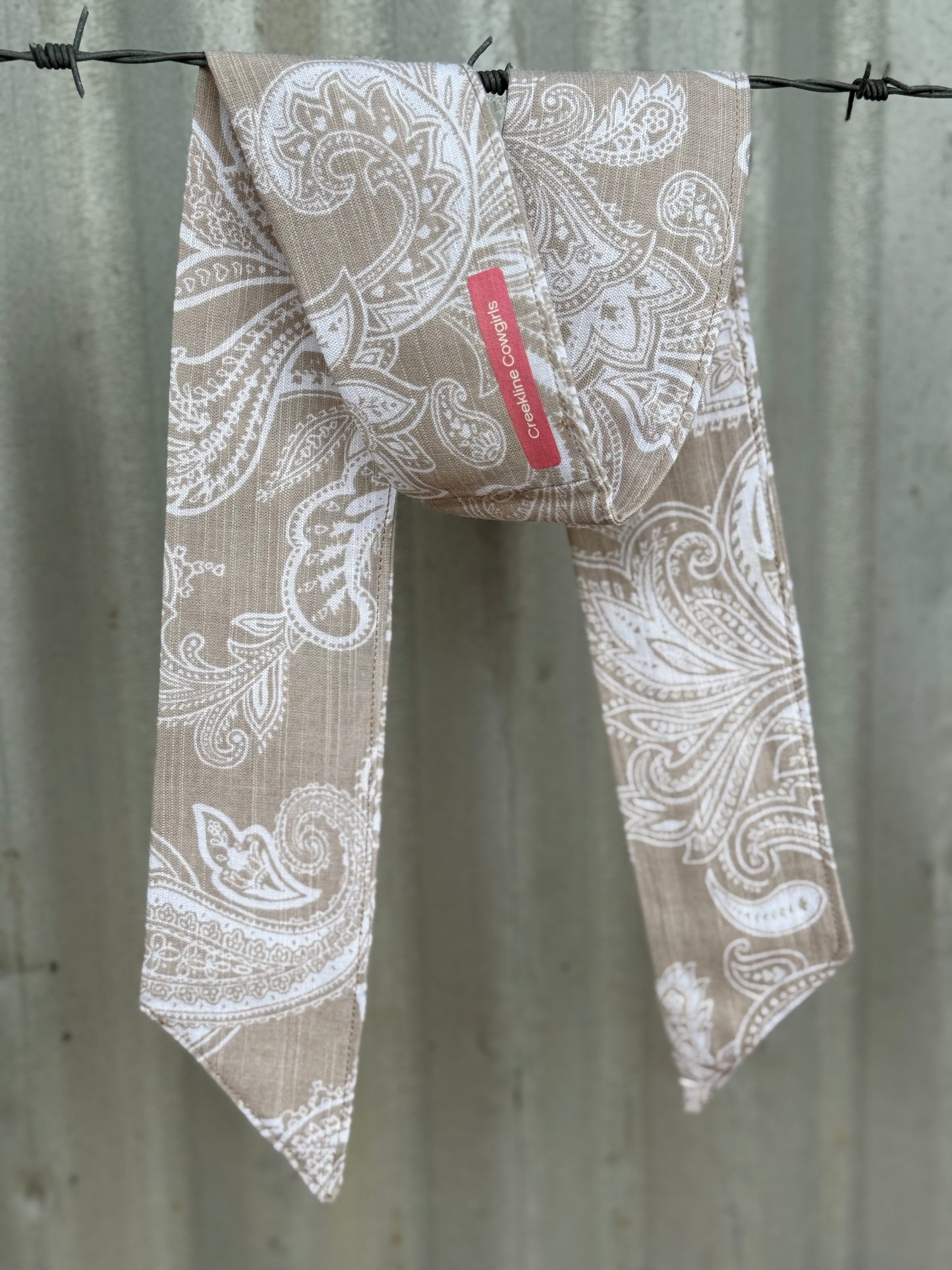 Beige Paisley Necktie
