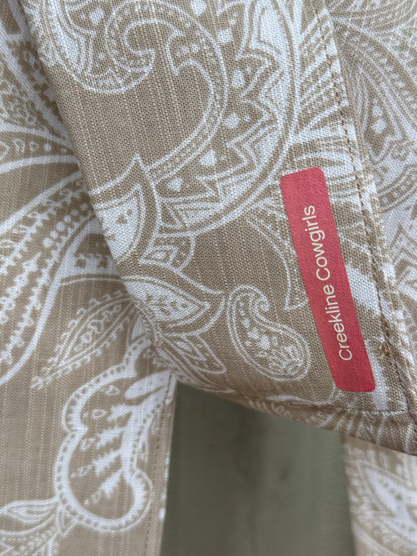 Beige Paisley Necktie