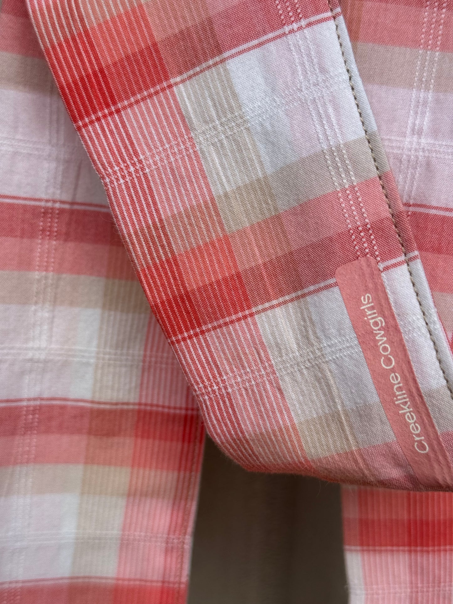 Peachy Check Necktie
