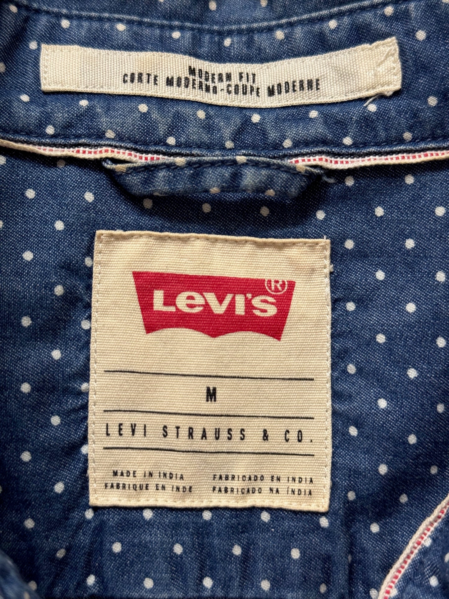 Levis Strauss Mens Long Sleeve Shirt Size M