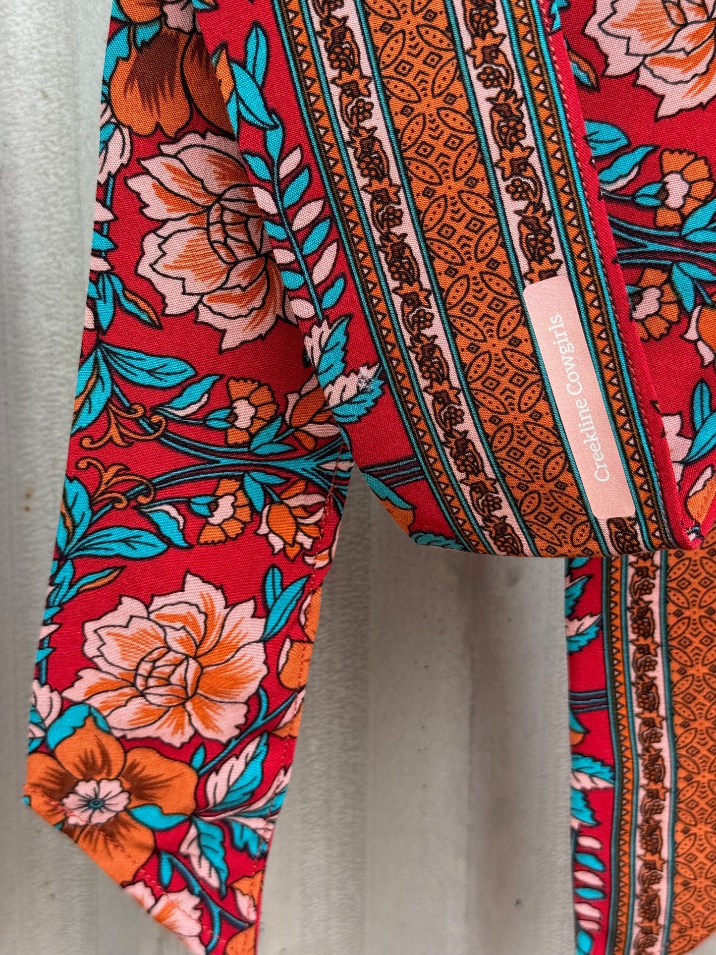 Red Boho Necktie