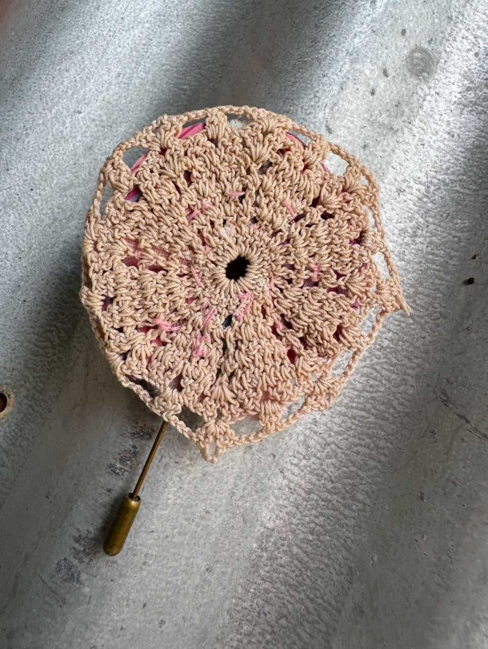 Stripey Floral Hatpin
