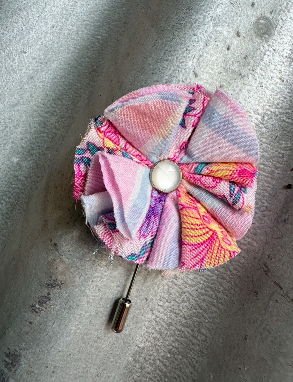 Pastel Check Hatpin