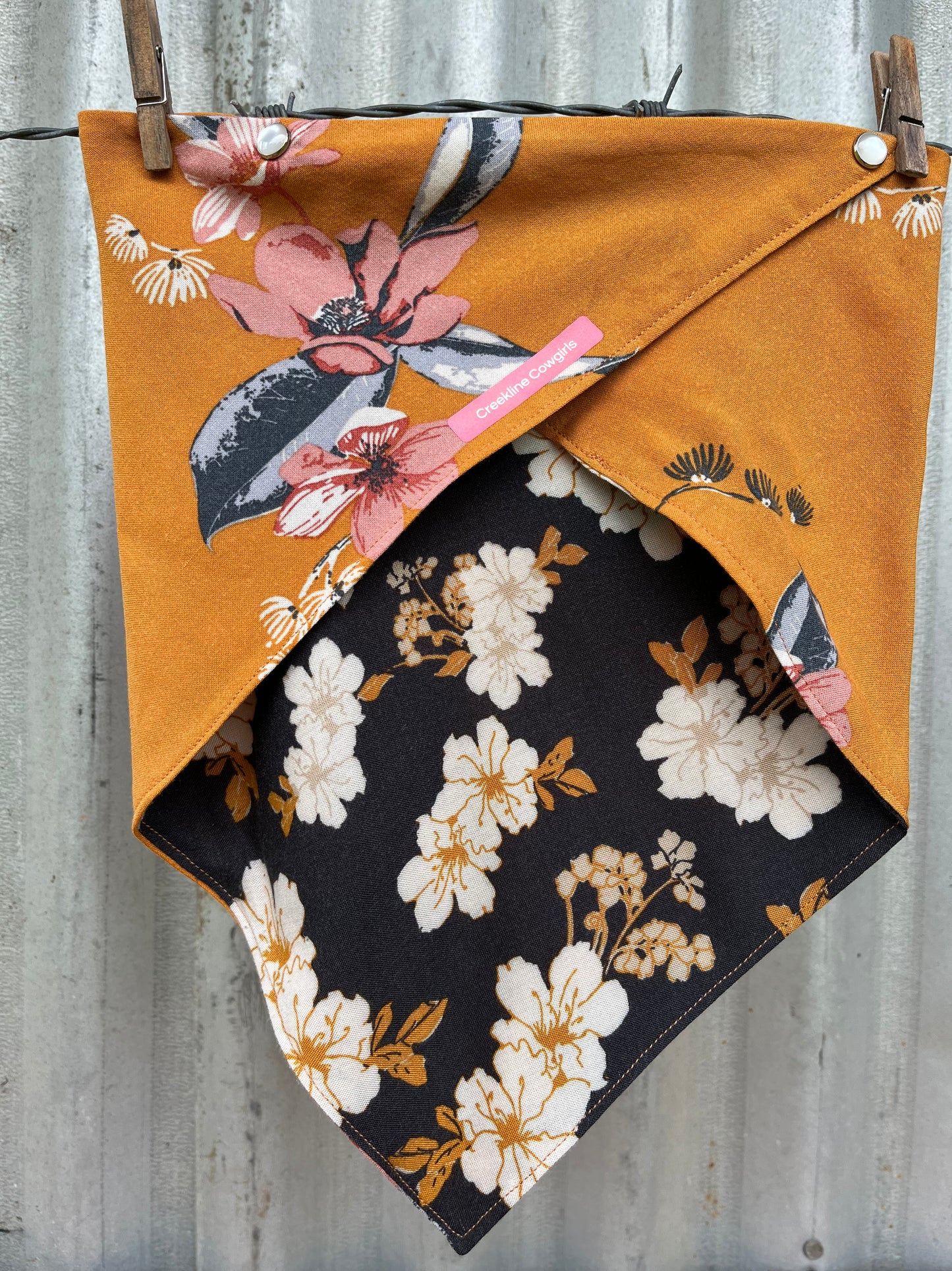 Mustard Floral Scarf