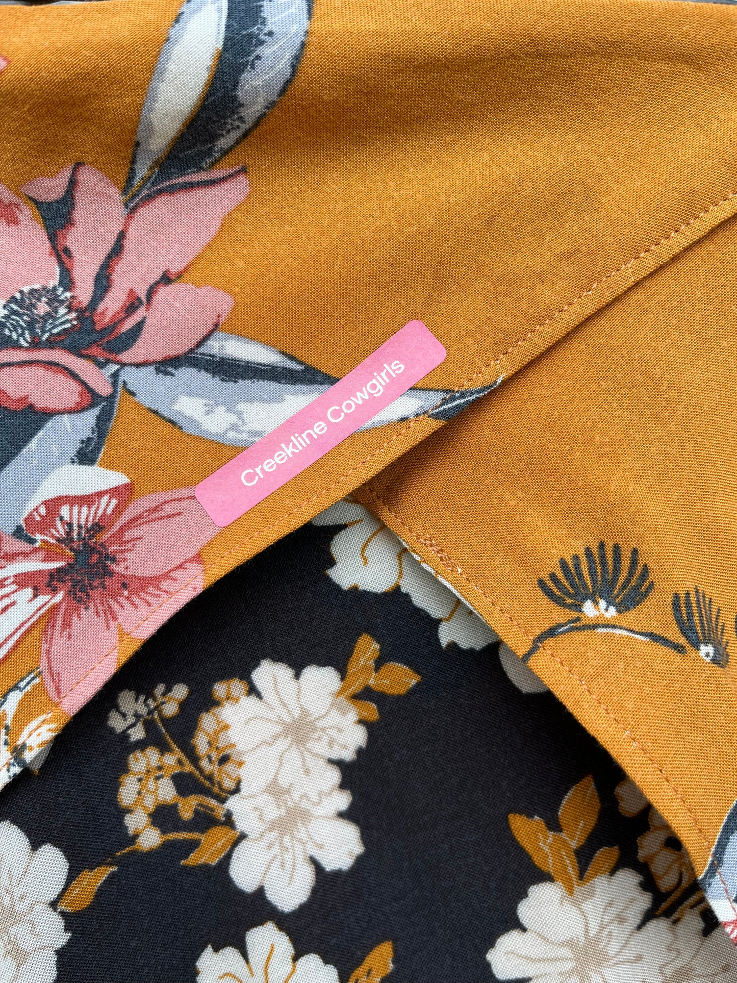 Mustard Floral Scarf