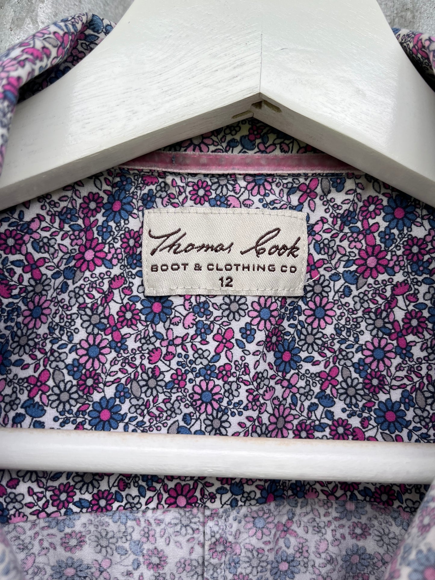 Thomas Cook Floral Womens Long Sleeve Shirt Size 12