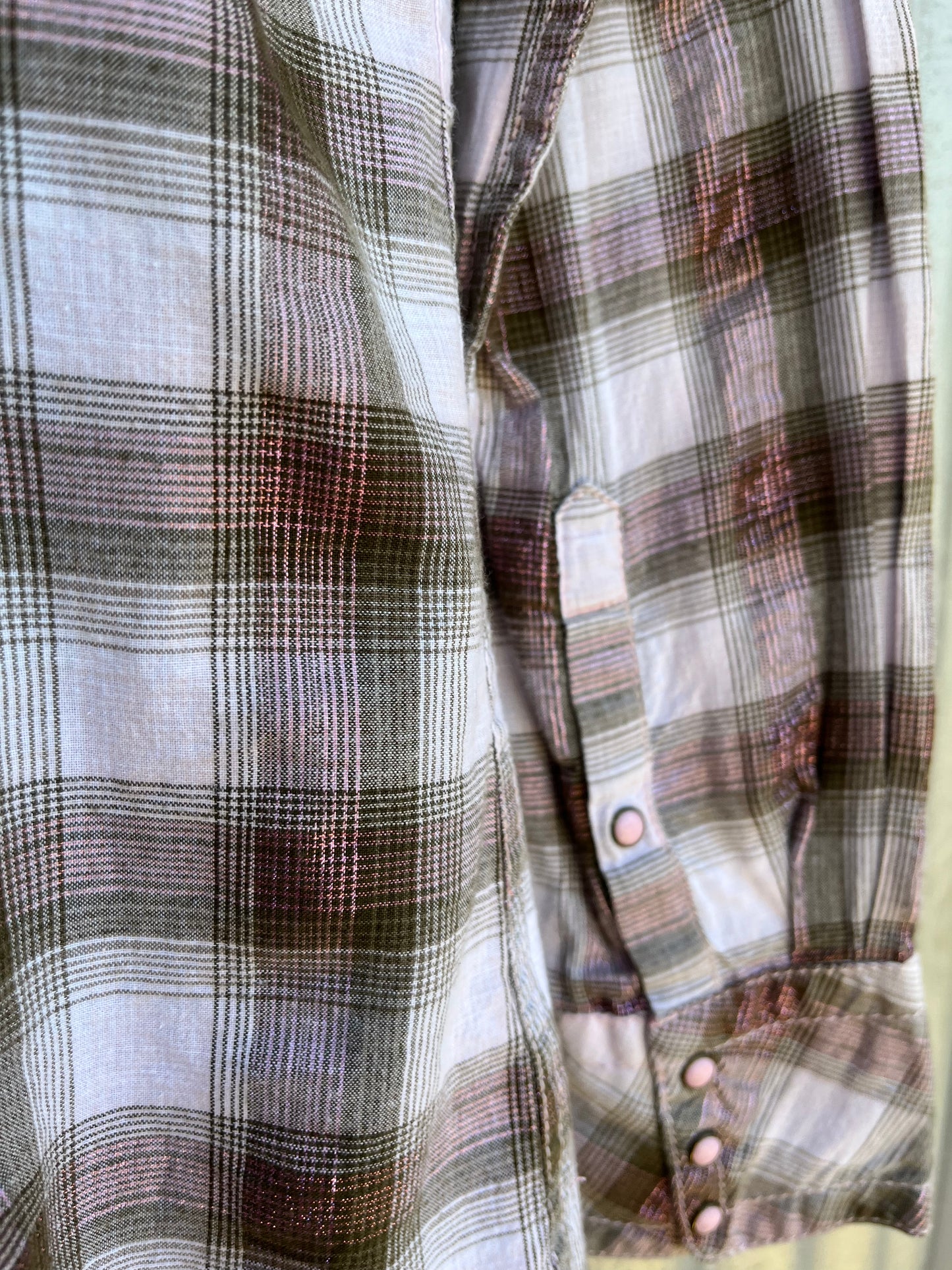Ariat Fitted Pink & Brown Check Shirt