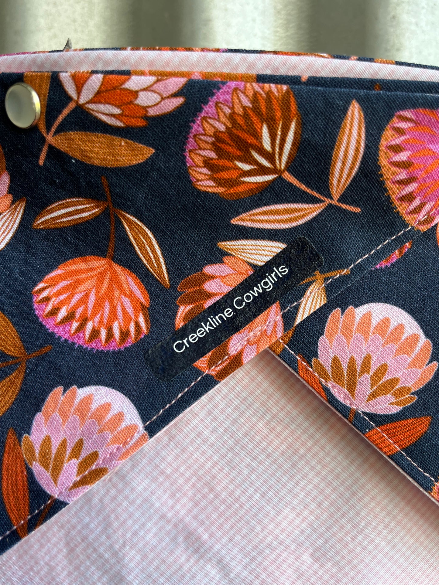 Banksia & Pink Check Scarf