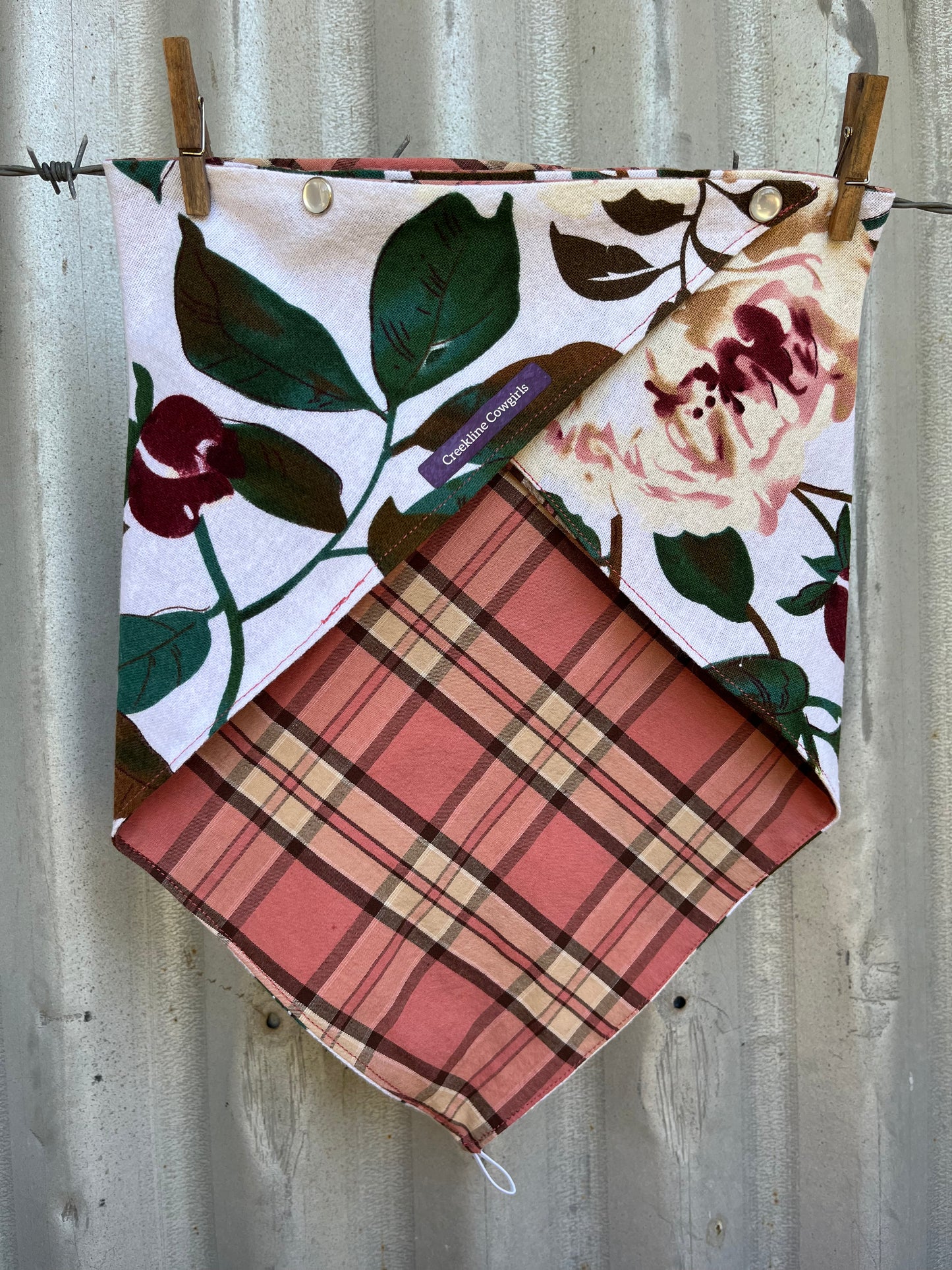 Peachy Blooms Scarf