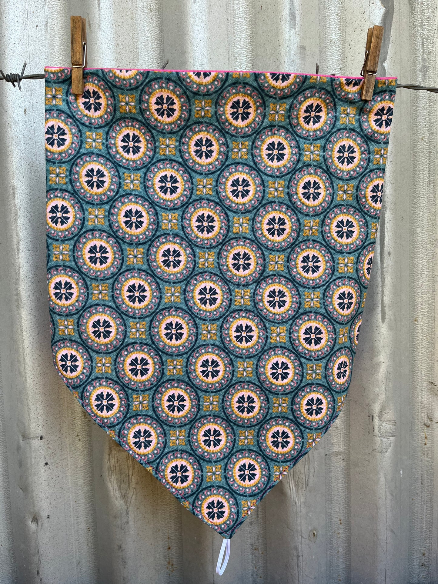 Winter Warmer Aqua & Pink Scarf