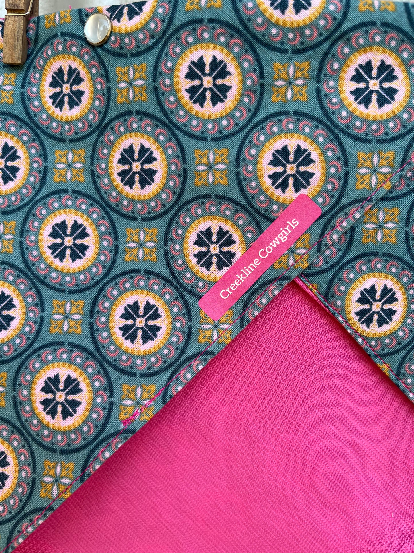 Winter Warmer Aqua & Pink Scarf