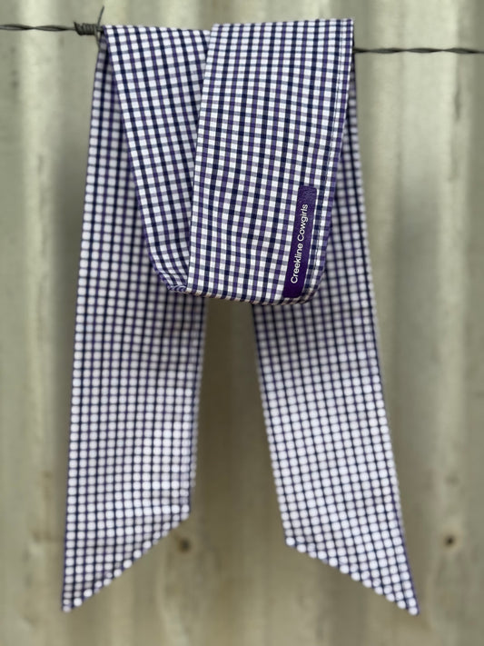 Purple Check Necktie