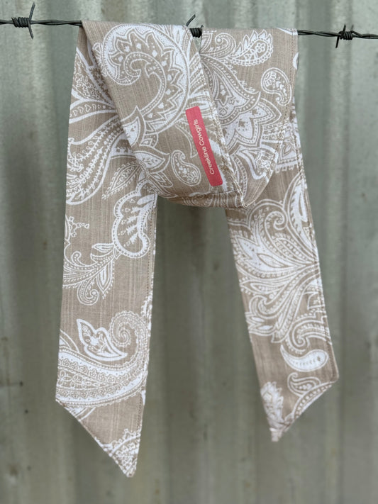 Beige Paisley Necktie