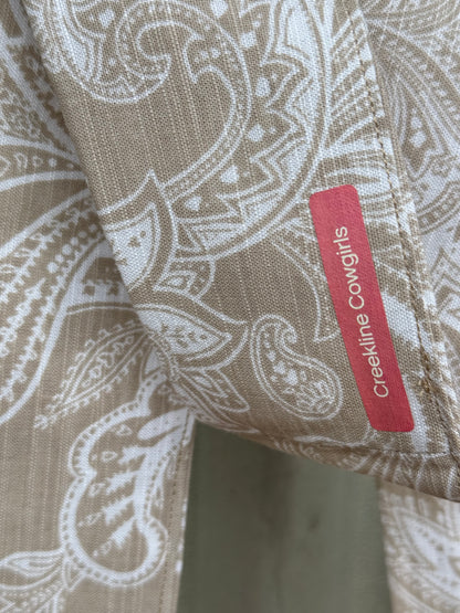 Beige Paisley Necktie