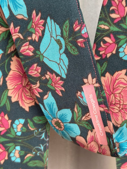 Blue Floral Necktie