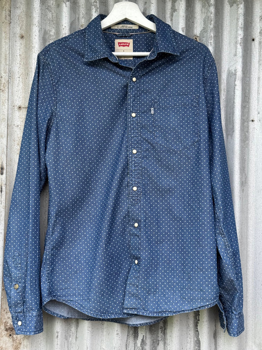 Levis Strauss Mens Long Sleeve Shirt Size M