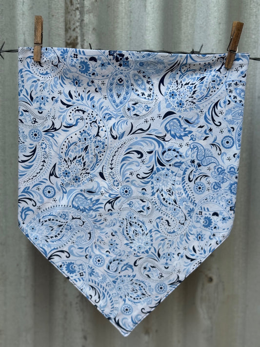 Blue Paisley Scarf