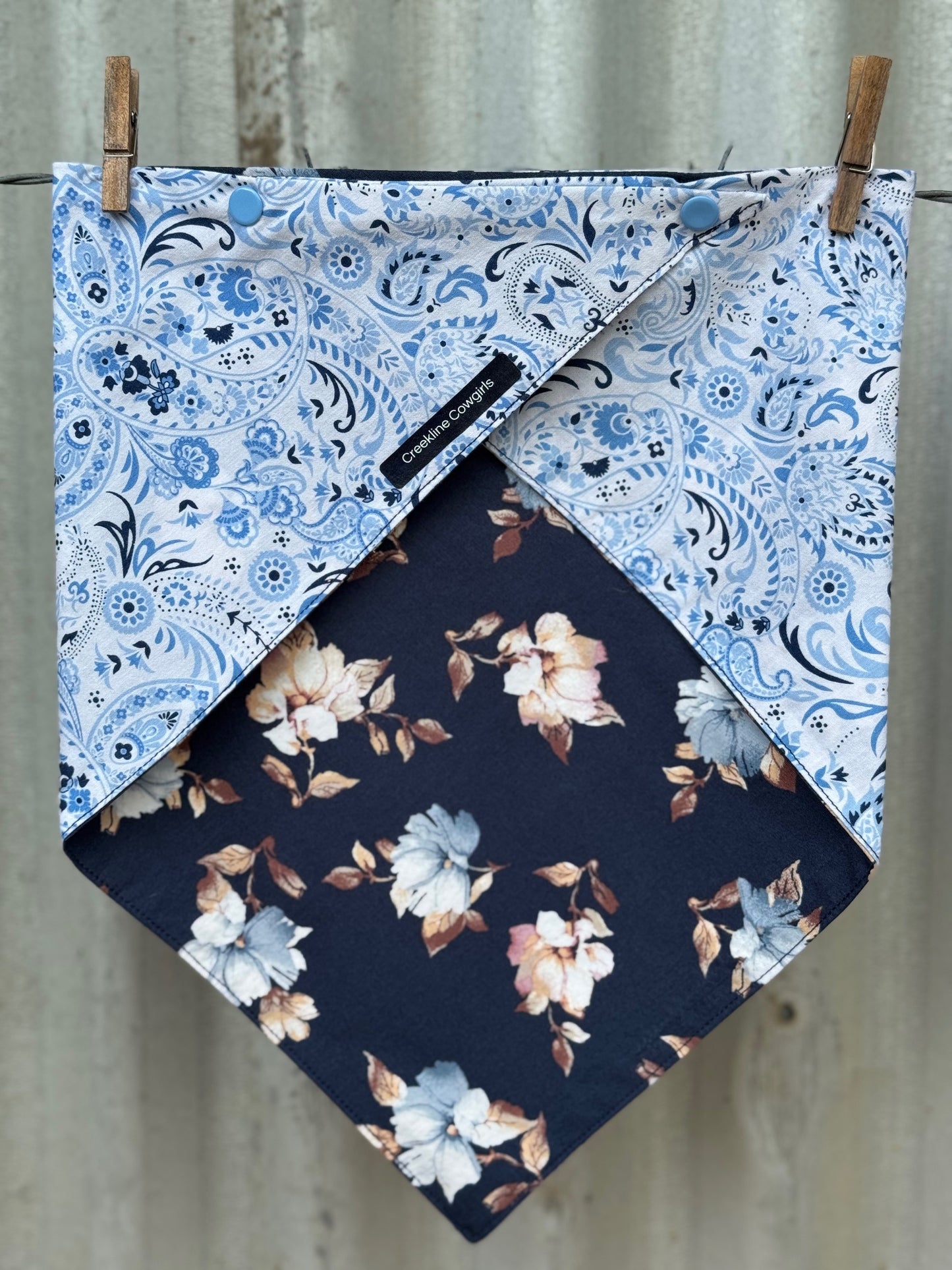 Blue Paisley Scarf
