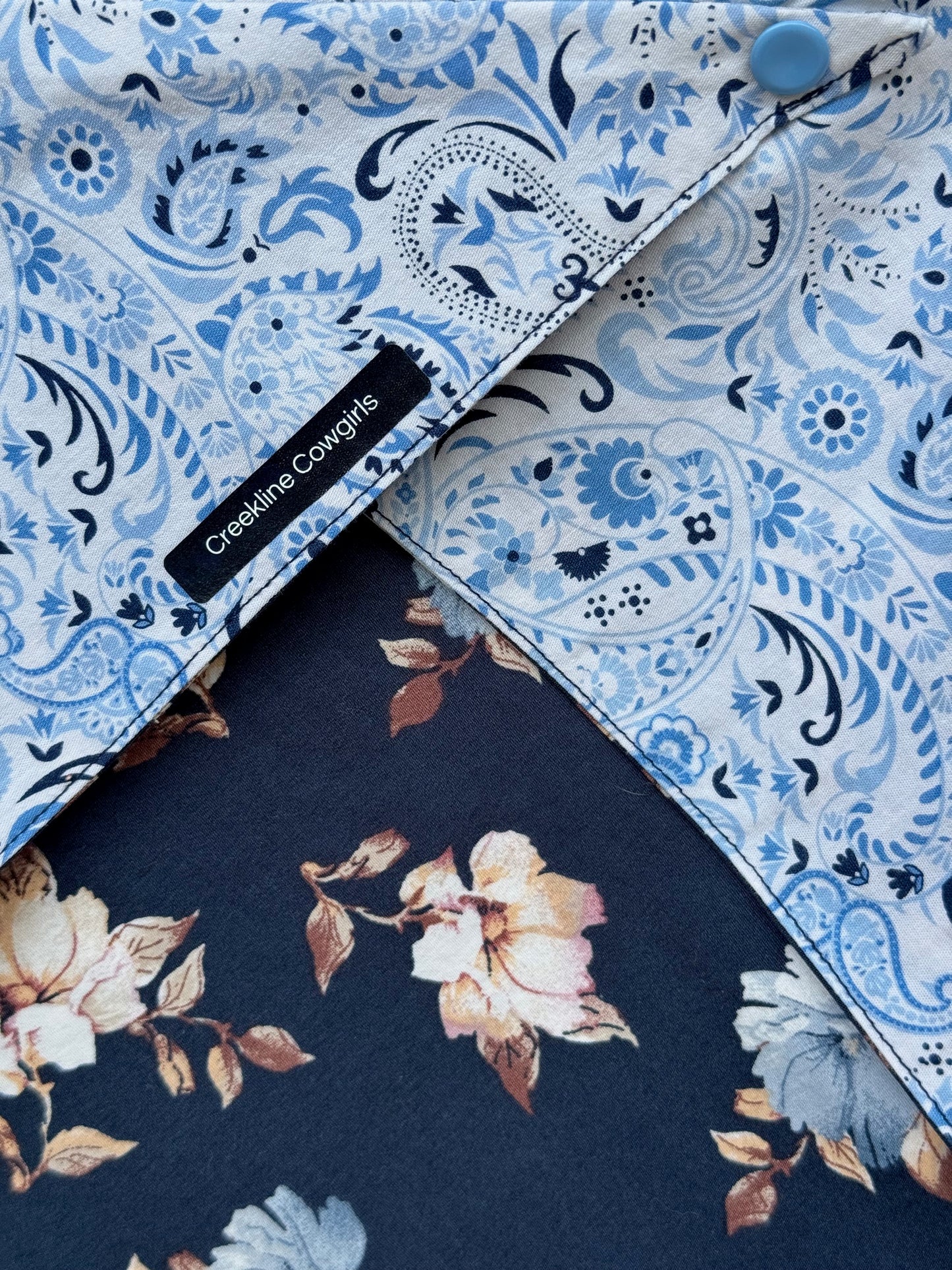 Blue Paisley Scarf