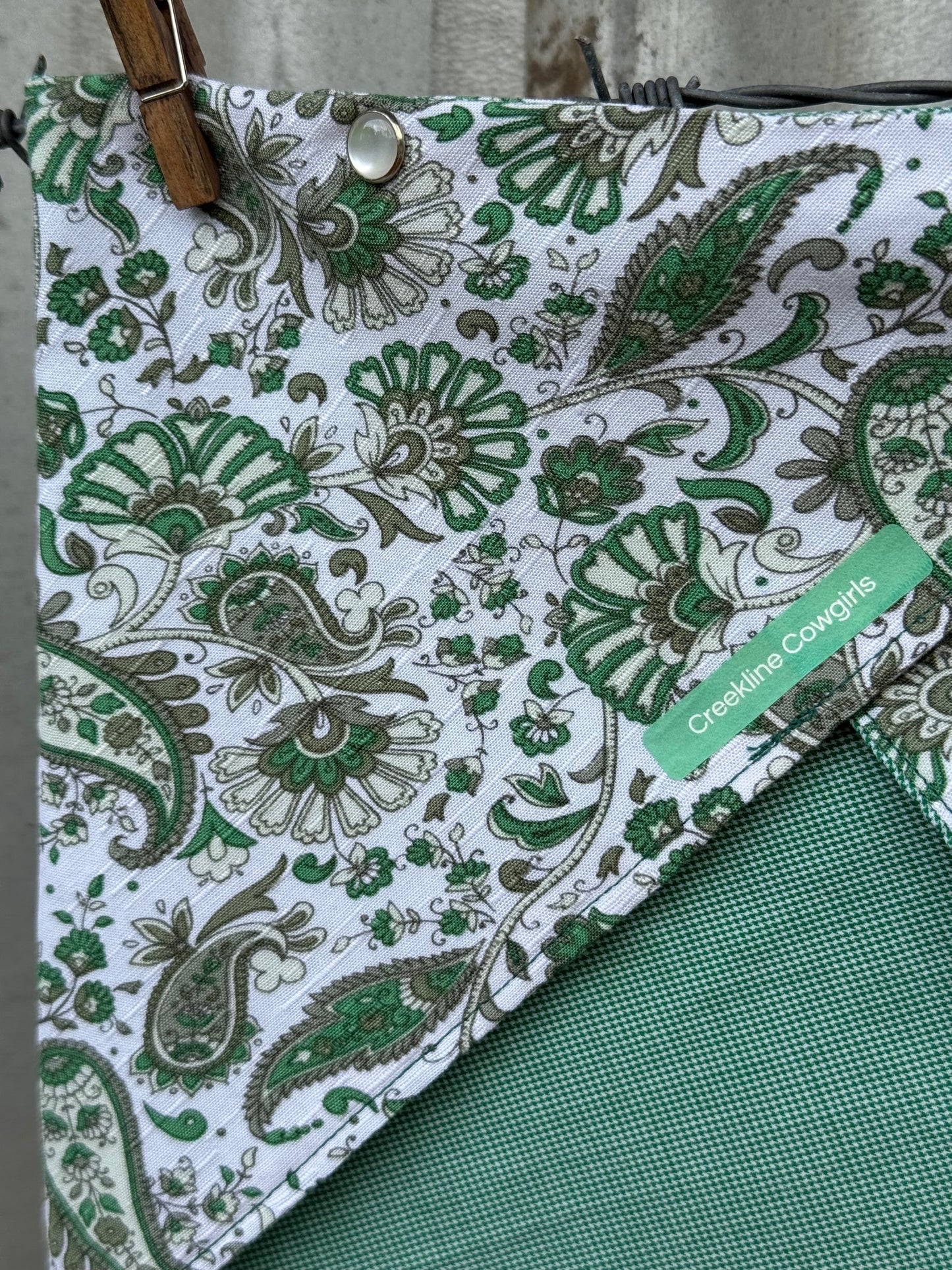 Green Paisley Scarf