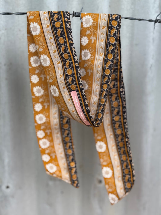 Mustard Boho Necktie