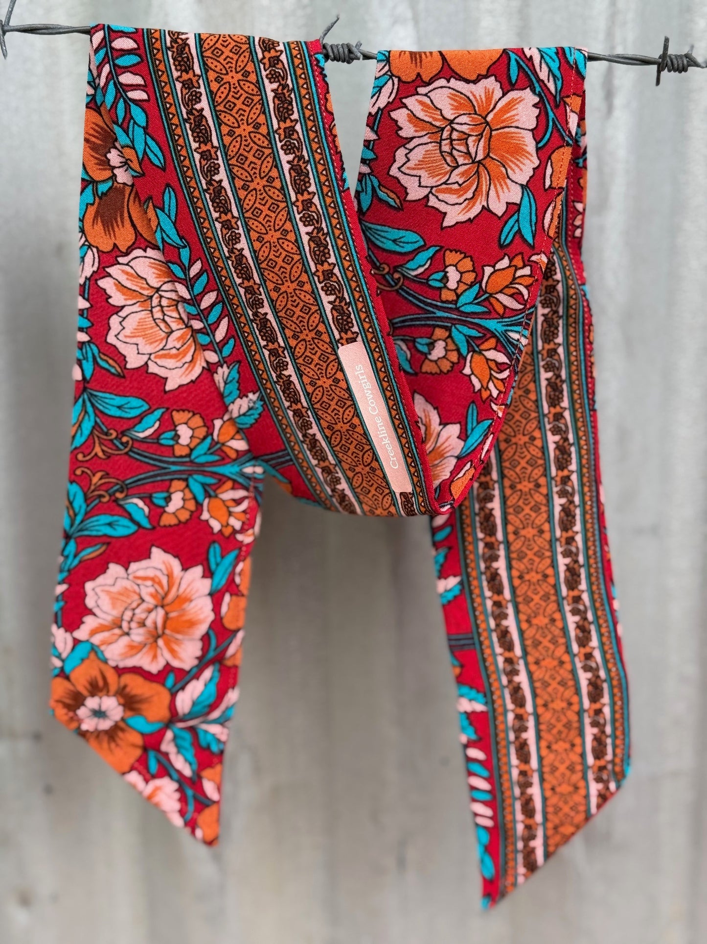 Red Boho Necktie