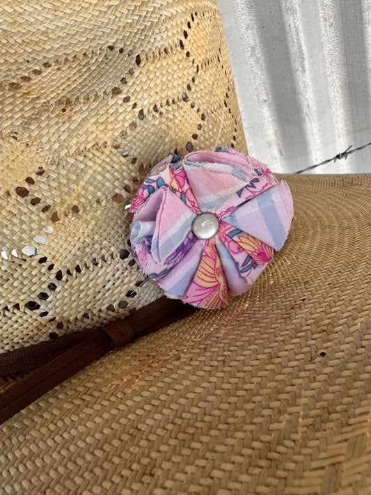 Pastel Check Hatpin