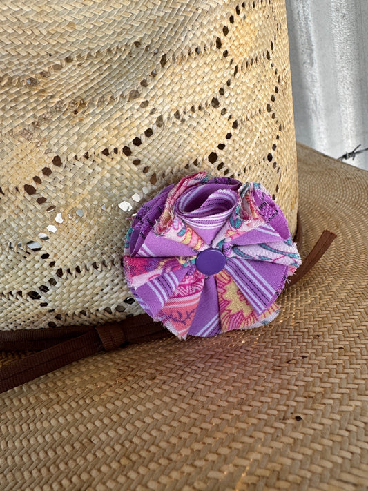 Purple Stripey Hatpin