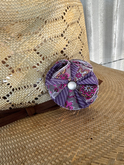 Purple Stripey Hatpin
