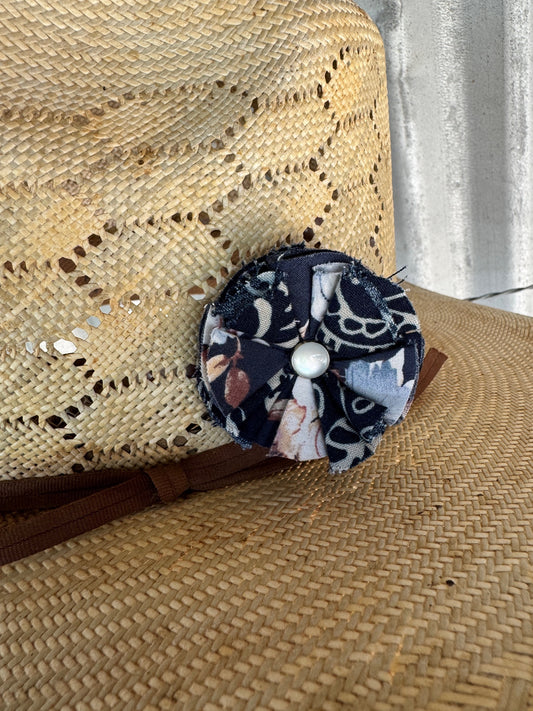 Paisley Navy Hatpin
