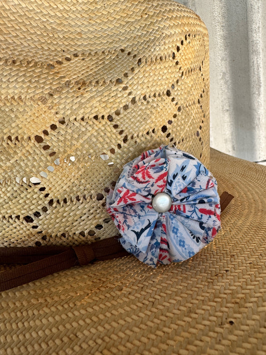 Red Blue & White Hatpin