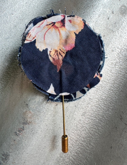 Paisley Navy Hatpin