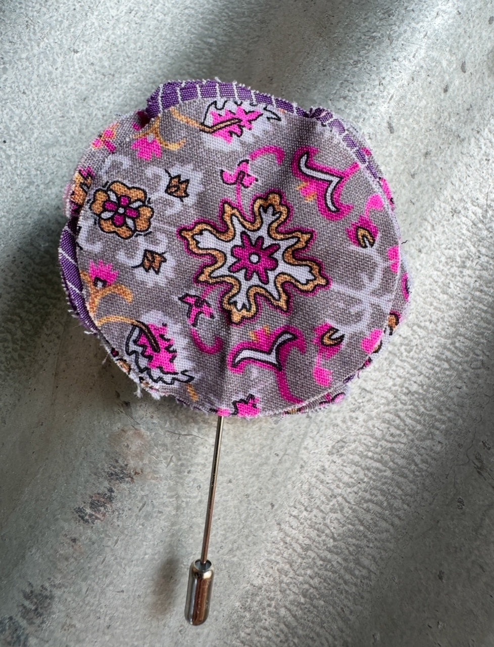 Purple Stripey Hatpin