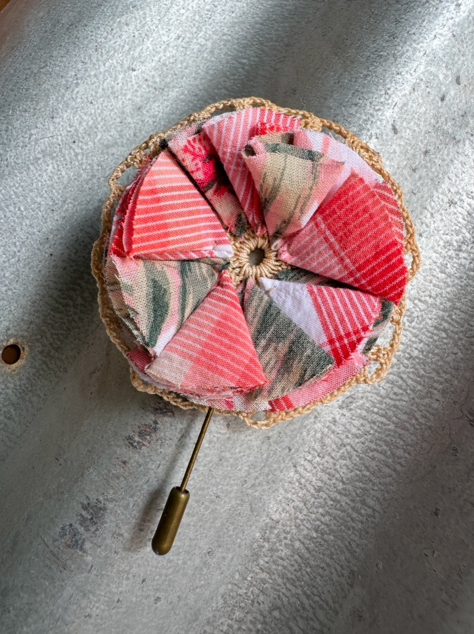 Tropical Peach Hatpin