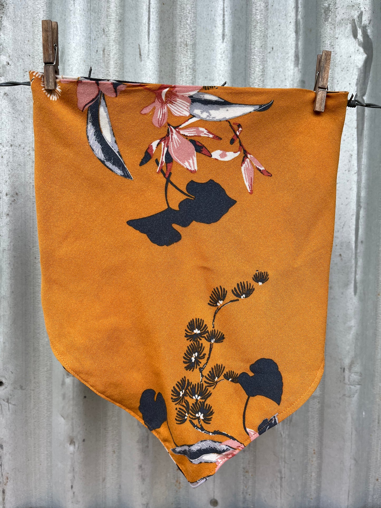 Mustard Floral Scarf