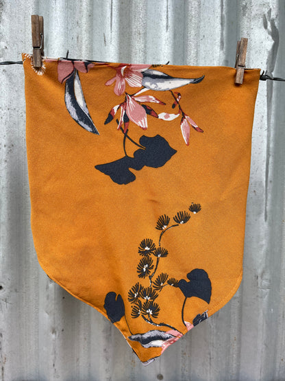 Mustard Floral Scarf