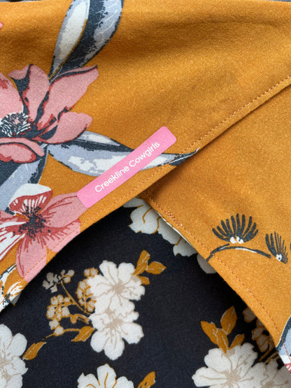 Mustard Floral Scarf