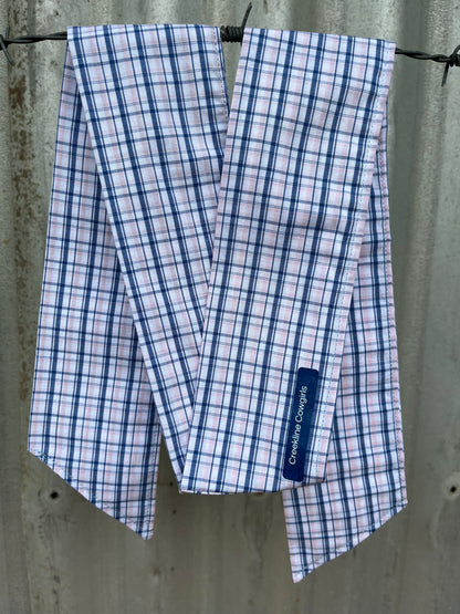 Blue Check Necktie