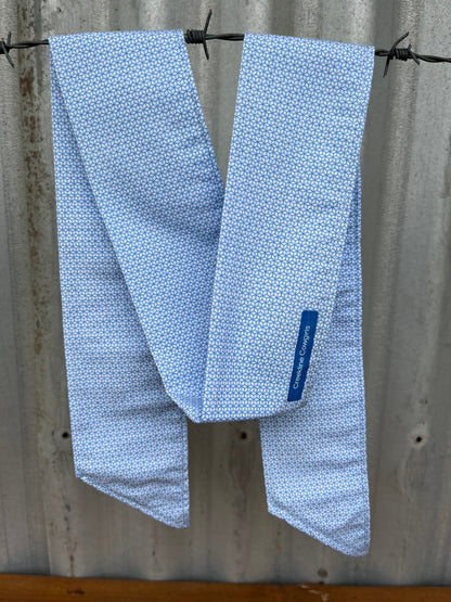 Blue Geometric Necktie