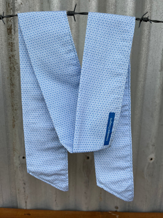Blue Geometric Necktie