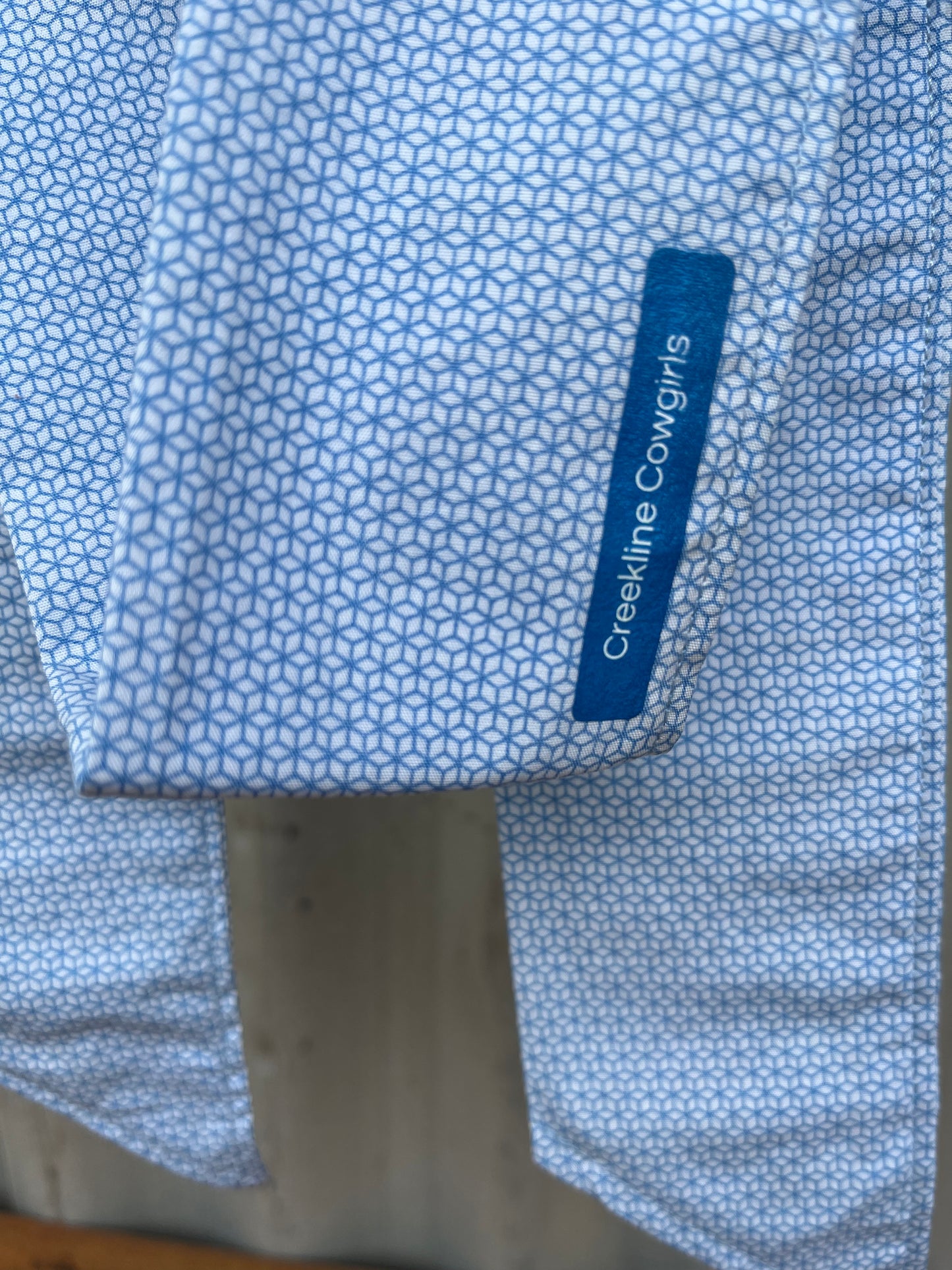 Blue Geometric Necktie
