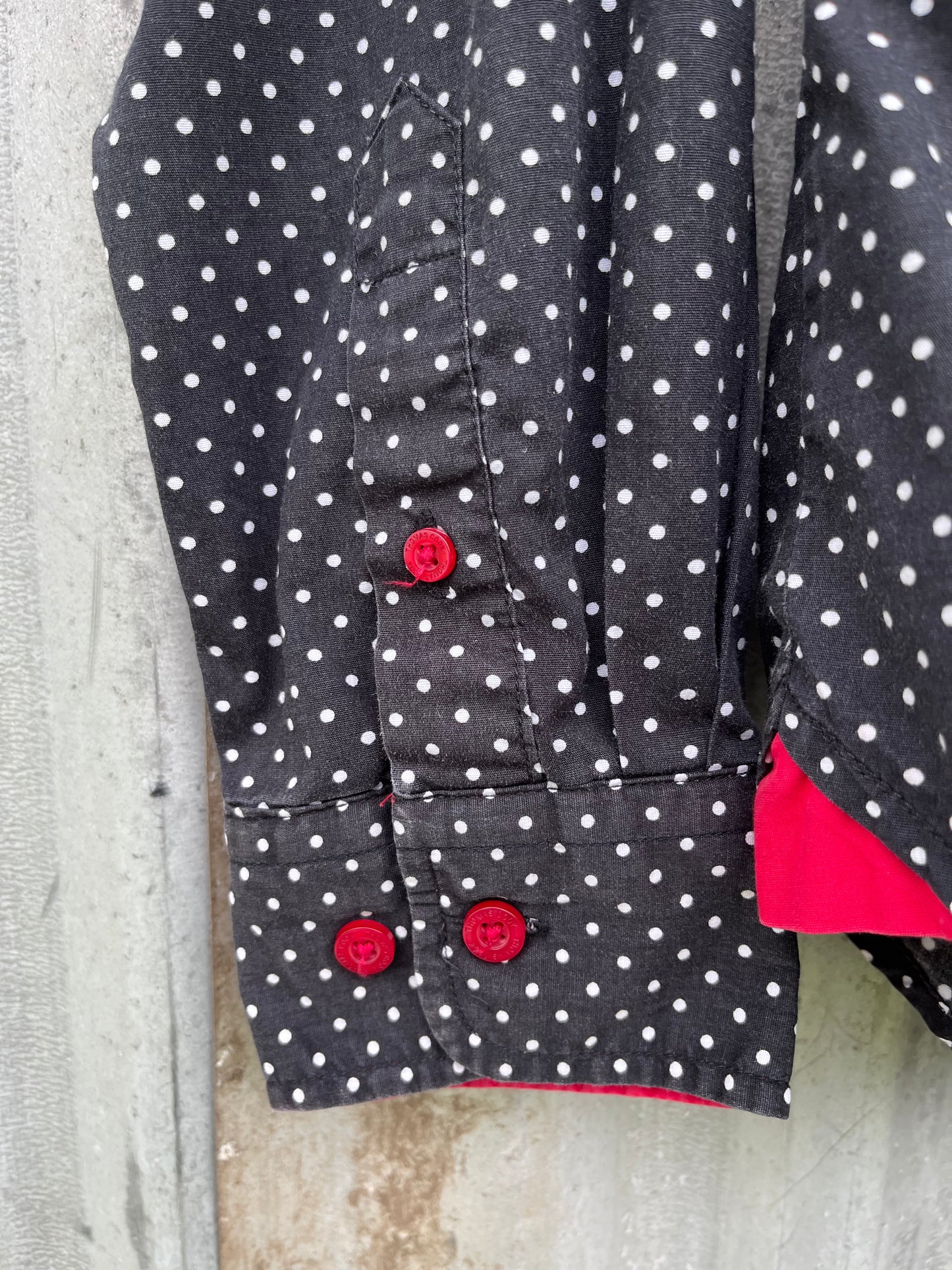 Thomas Cook Black & White Spot Womens Long Sleeve Shirt Size 10