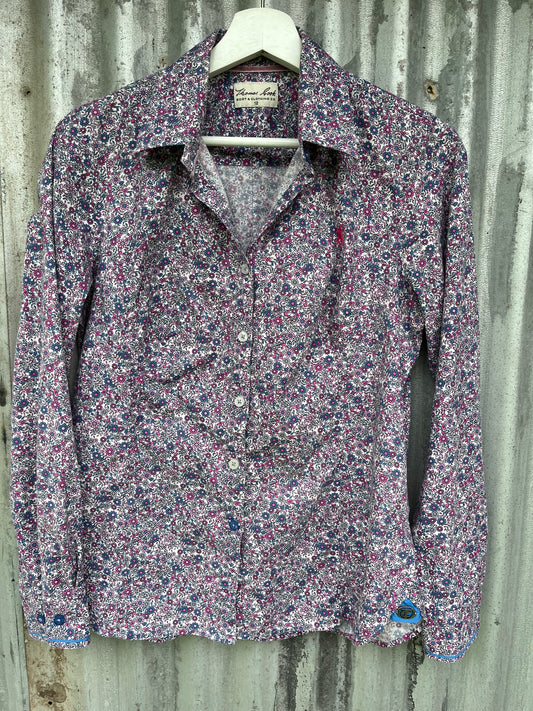 Thomas Cook Floral Womens Long Sleeve Shirt Size 12