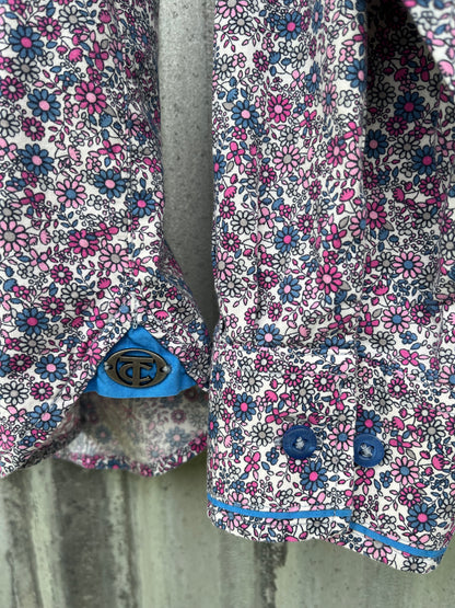 Thomas Cook Floral Womens Long Sleeve Shirt Size 12