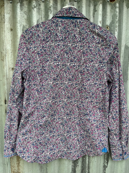 Thomas Cook Floral Womens Long Sleeve Shirt Size 12