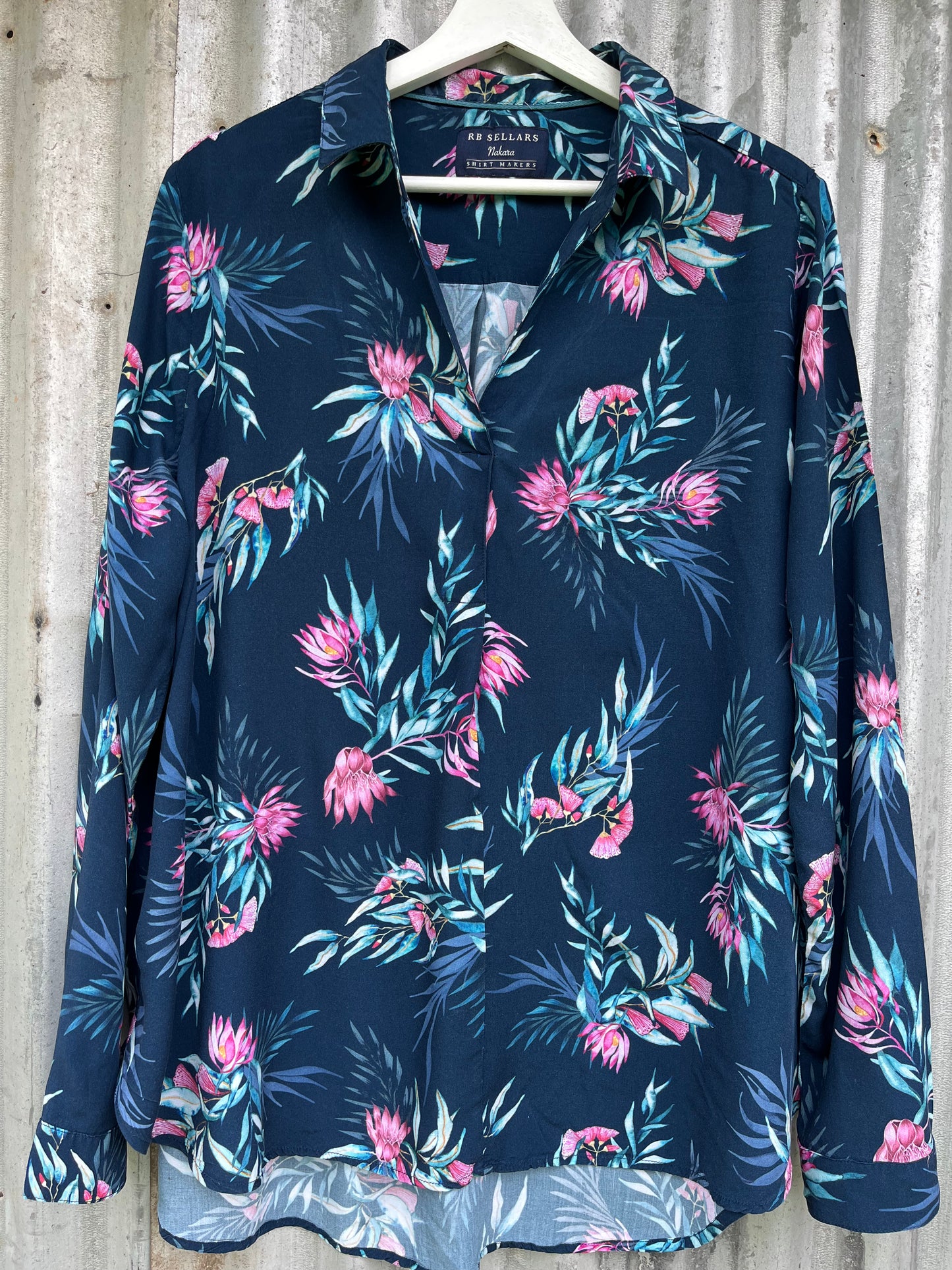 RB Sellars 'Nakara' Womens Long Sleeve Shirt Size 18