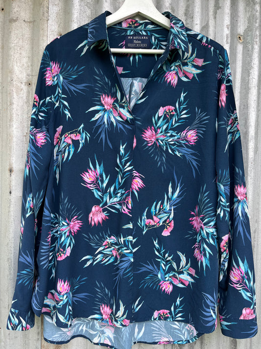 RB Sellars 'Nakara' Womens Long Sleeve Shirt Size 18