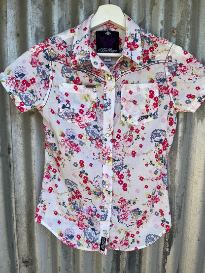 Bullzye Floral Shirt Size 8