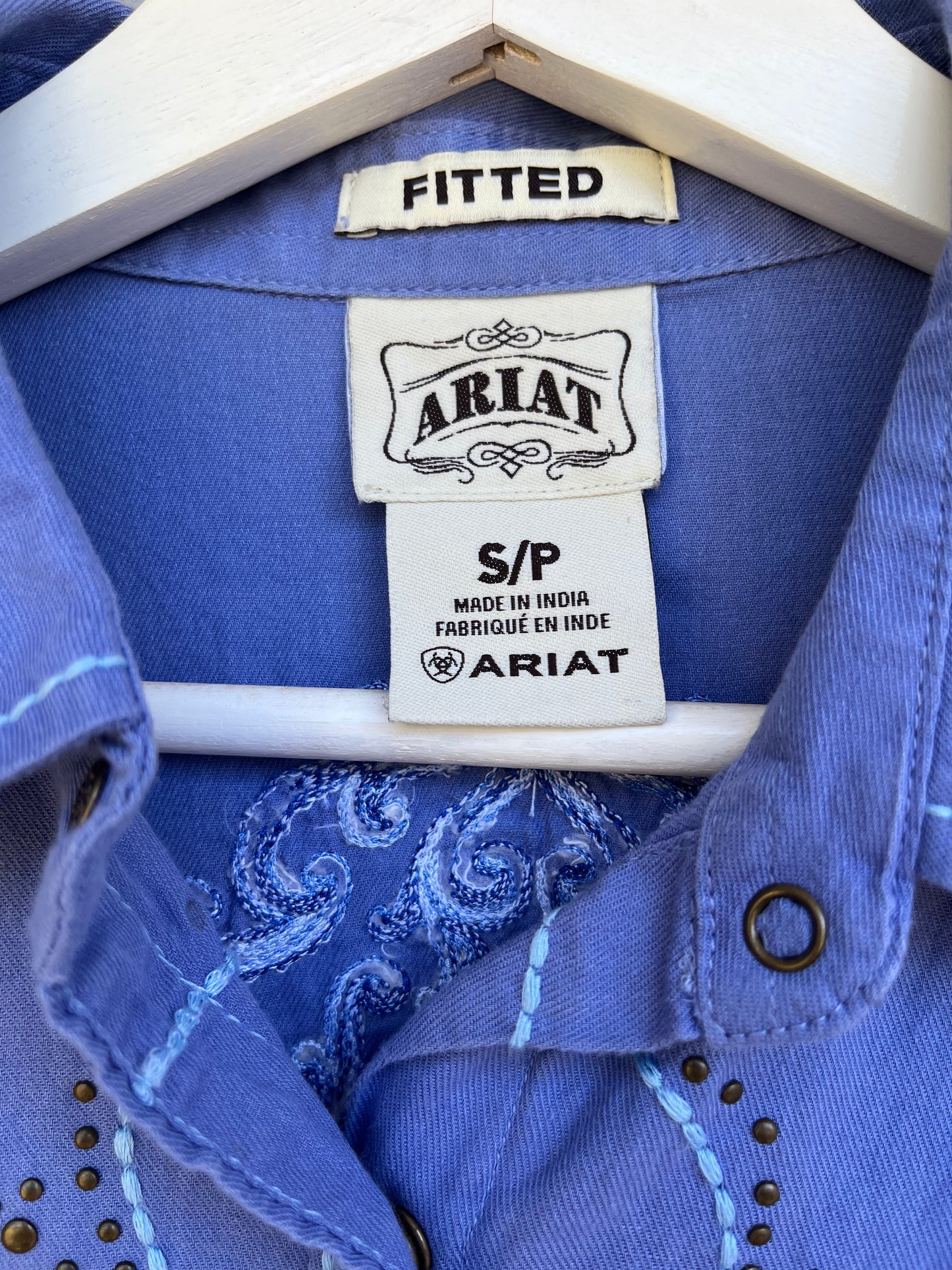 Ariat Fitted Blue S/P Shirt